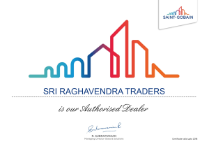 Dealer Certificate
